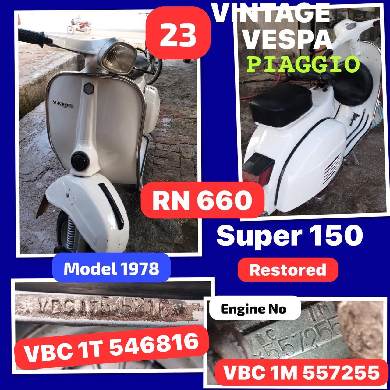 Vespa Super 150 VBC  1978 No23