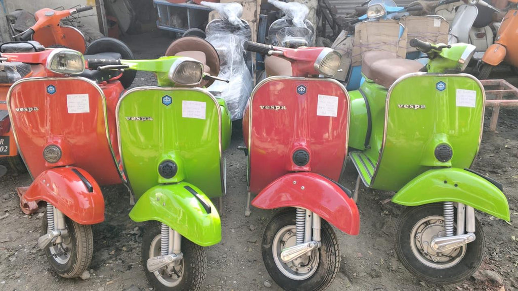 Vespa Super 150 1977,76,75,70,72,78 Red,Green,Orange Restored Item 8,9,10,11,13,14