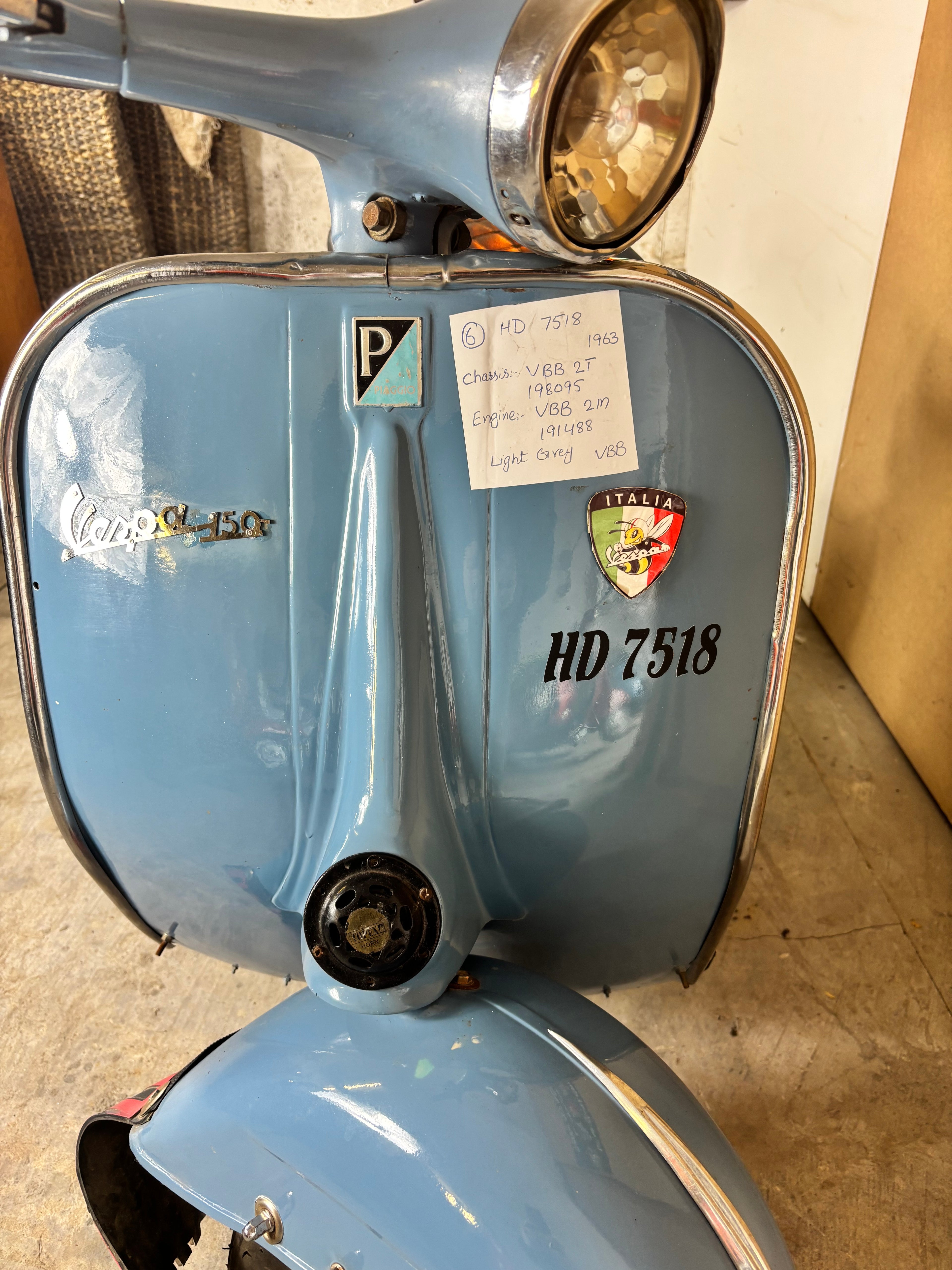 Vespa Super 150 VBB  1963 No6