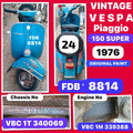 Vespa Super 150 VBC  1975 No24