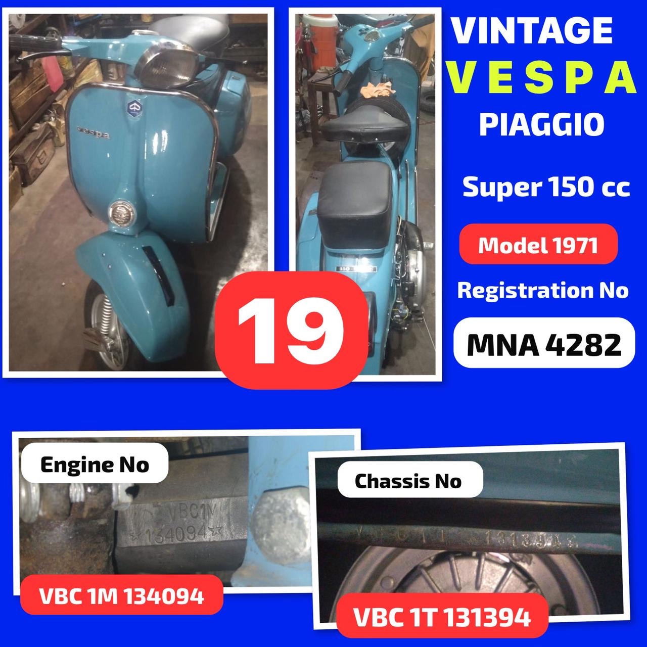 Vespa Super 150 VBC  1971 No19