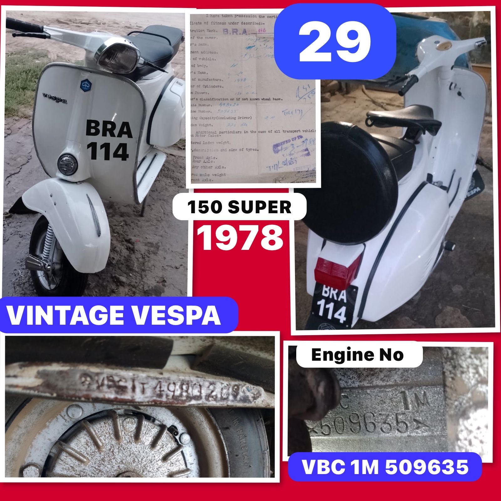 Vespa Super 150 VBC  1978 No29