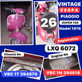 Vespa Super 150 VBC  1976 No26