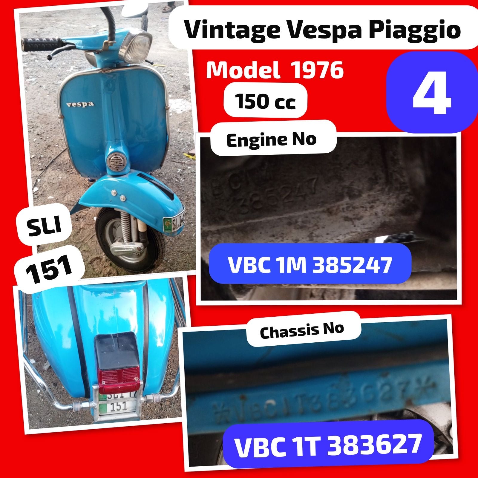 Vespa Super 150 VBC 1976 No4
