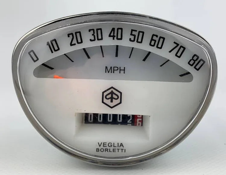 Vespa Super VBC Sprint Speedo MPH.