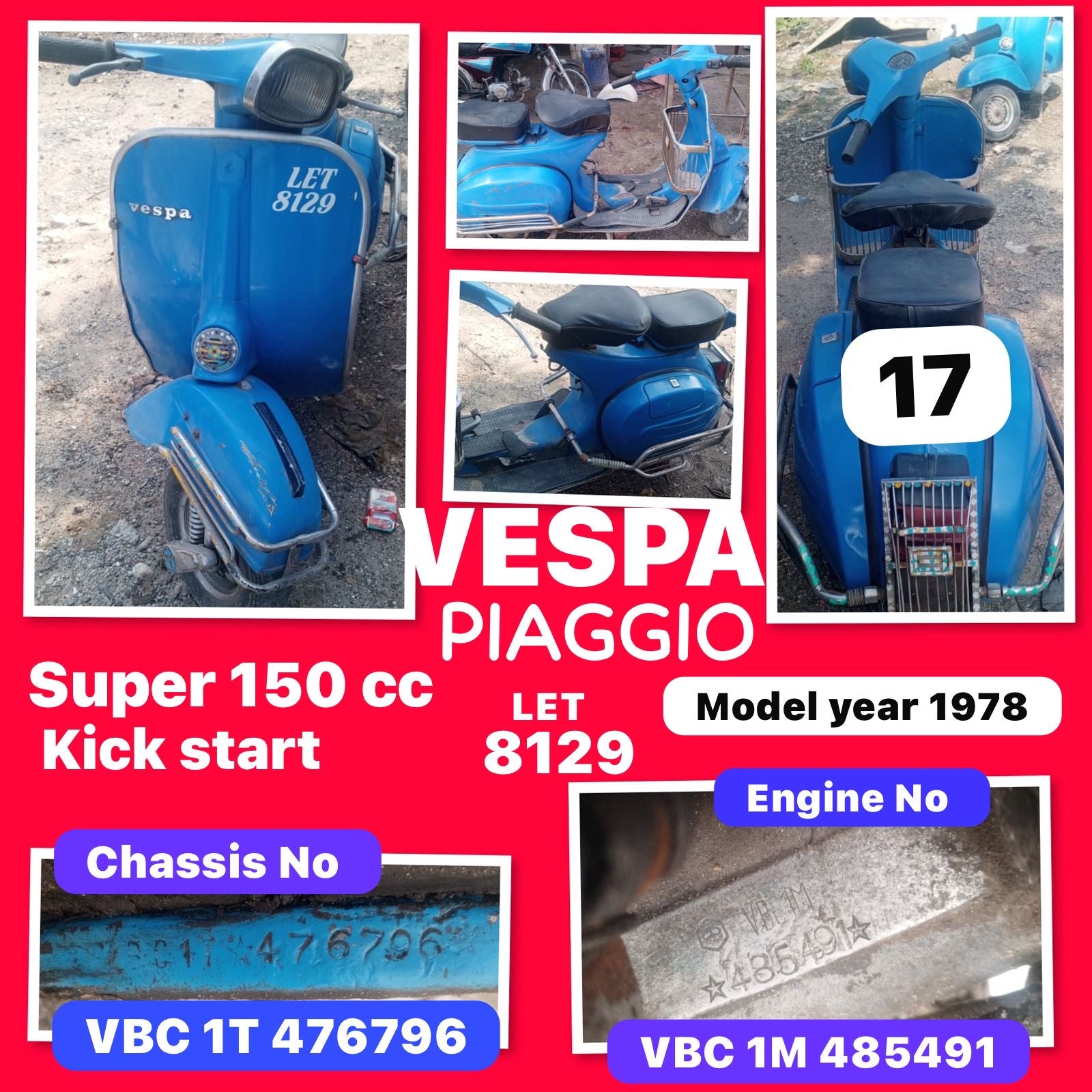 Vespa Super 150 VBC  1978 No17
