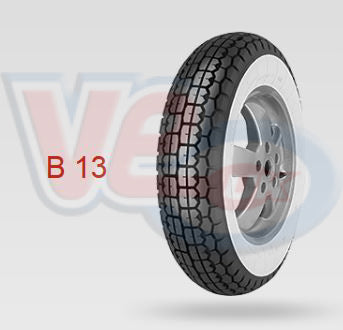 Vespa Tyre 8inch Mitas Whitewall 350X8 B13 46J