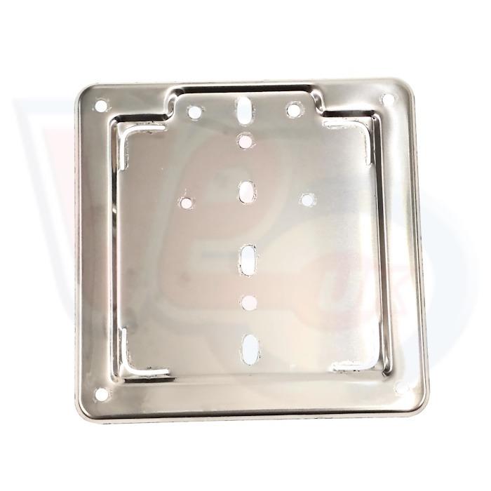 VESPA NUMBER PLATE STAINLESS STEEL MOUNTING BRACKET – UNIVERSAL 170mm x170mm