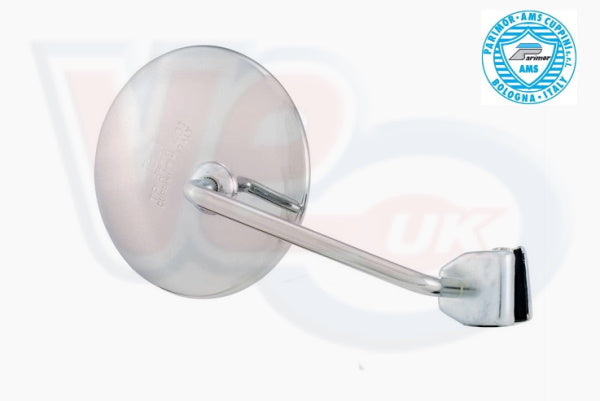Vespa Chrome Legshield Mirror Round.