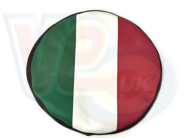 VESPA 8inch ITALIAN FLAG VINYL  SPARE WHEEL COVER